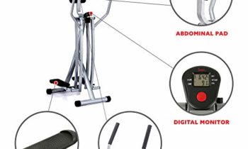 Read more about the article Sunny Health & Fitness SF-E902 Air Walk Trainer Elliptical Machine Glider w/ LCD Monitor, 220 LB Max Weight and 45 Inch Stride, Black/Gray
