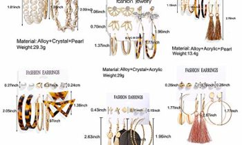 Read more about the article 36 Pairs Fashion Tassel Earrings Set for Women Girls Bohemian Acrylic Hoop Stud Drop Dangle Earring Leather Leaf Earrings for Birthday/Party/Christmas/Friendship Gifts