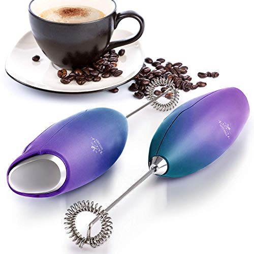Read more about the article Zulay Original Milk Frother Handheld Foam Maker for Lattes – Whisk Drink Mixer for Bulletproof® Coffee, Mini Foamer for Cappuccino, Frappe, Matcha, Hot Chocolate by Milk Boss (Northern Lights)