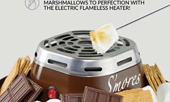 Read more about the article Nostalgia SMM200 Indoor Electric Stainless Steel S’mores Maker with 4 Compartment Trays for Graham Crackers, Chocolate, Marshmallows and 2 Roasting Forks, Brown