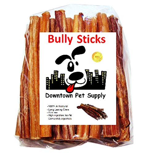 Read more about the article Downtown Pet Supply 6 inch Bully Sticks – Standard Regular Thick Select Dog Dental Chew Treats (30 Pack)