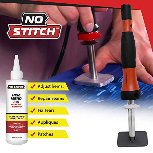 You are currently viewing NO Stitch with 2 Quantity 3.5 Oz Glue Bottles – Easy, Instant Mend, Stitchless Repair for Torn Fabric As Seen On TV