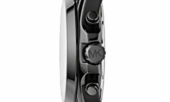 Read more about the article Michael Kors Women’s Bradshaw Stainless Steel Quartz Watch with Stainless-Steel Strap, Black, 20 (Model: MK5550)