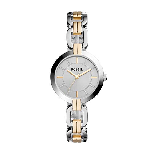 Read more about the article Fossil Women’s Kerrigan Quartz Two-Tone Stainless Steel Dress Watch, Color: Silver, Gold (Model: BQ3207)