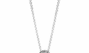 Read more about the article Pandora Jewelry – Round Sparkle Halo Necklace in Sterling Silver with Clear Cubic Zirconia, 17.7 IN / 45 CM