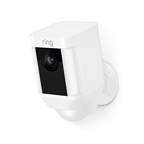 Read more about the article Ring Spotlight Cam Battery HD Security Camera with Built Two-Way Talk and a Siren Alarm, White, Works with Alexa