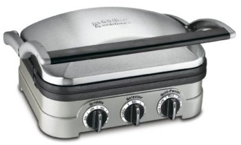 Read more about the article Cuisinart GR-4N 5-in-1 Griddler, 13.5″(L) x 11.5″(W) x 7.12″(H), Silver with Silver/Black Dials