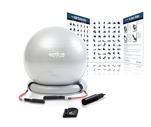 You are currently viewing Superior Fitness 600 lb Exercise/Yoga/Stability Ball With Heavy Duty Gym Quality Resistance Bands & Pump – Improves Balance, Core Strength, Back Pain & Posture – For Men & Women