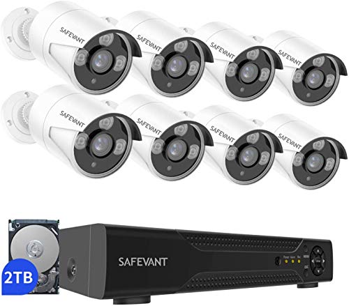 You are currently viewing [2020 New] 5MP Security Camera System with 2TB Hard Drive,SAFEVANT 8 Channel Super HD CCTV DVR Systems 2.5×1080P Indoor Outdoor Home Surveillance Cameras with Night Vision Motion Detection