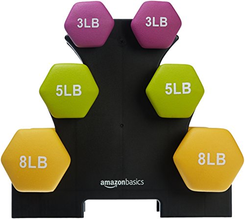 Read more about the article AmazonBasics 32-Pound Dumbbell Set with Stand