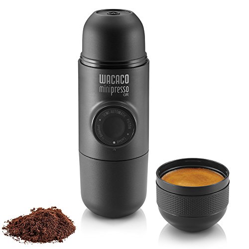 You are currently viewing Wacaco Minipresso GR, Portable Espresso Machine, Compatible Ground Coffee, Small Travel Coffee Maker, Manually Operated from Piston Action