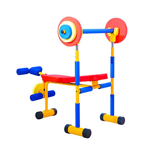 Read more about the article Kinbor Fun and Fitness Exercise Equipment for Kids Children Weight Bench Set,Birthday Gifts