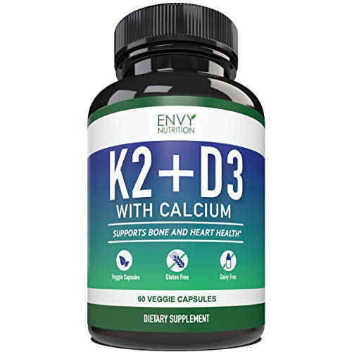 Read more about the article Vitamins K2 (MK7) & D3 Plus Calcium Supplement – Promotes Bone Strength & Hearth Health for Men and Woman – Enhanced Absorption with 5mg of BioPerine – 30 Day Supply