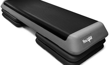 Read more about the article Yes4All KC6V Adjustable Aerobic Step Platform 40 inch with 4 Risers – Step Board Exercise Equipment Black/Gray