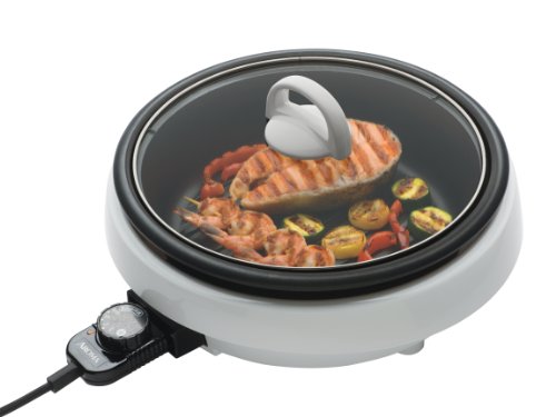 Read more about the article Aroma Housewares  ASP-137 3-Quart/10-inch 3-in-1 Super Pot with Grill Plate, White/Black