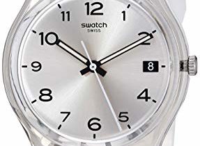 Read more about the article Swatch 1610 New Core Quartz Silicone Strap, Transparent, 16 Casual Watch (Model: GM416C)