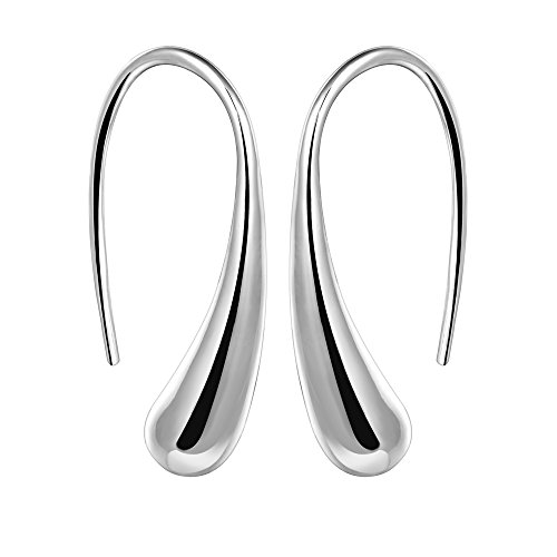 Read more about the article NA BEAUTY Fashion Classic Sterling Silver Thread Drop Earrings,Teardrop Back Earrings (White/1 Pair)