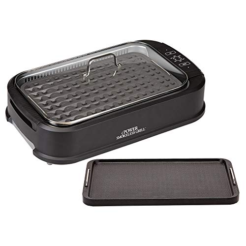 Read more about the article PowerXL Smokeless Grill with Tempered Glass Lid with Interchanable Griddle Plate and Turbo Speed Smoke Extractor Technology. Make Tender Char-grilled Meals Inside With Virtually No Smoke