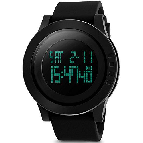 You are currently viewing Aposon Men’s Digital Sports Watch Screen Large Face Back Light LED Simple Military Watches Army Waterproof Casual Design Electronic Wristwatch for Running with Calendar -Black