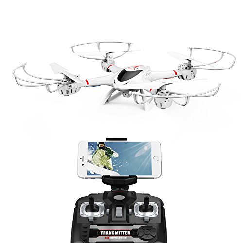 Read more about the article DBPOWER MJX X400W FPV Drone with Wifi Camera Live Video Headless Mode 2.4GHz 4 Chanel 6 Axis Gyro RTF RC Quadcopter, Compatible with 3D VR Headset