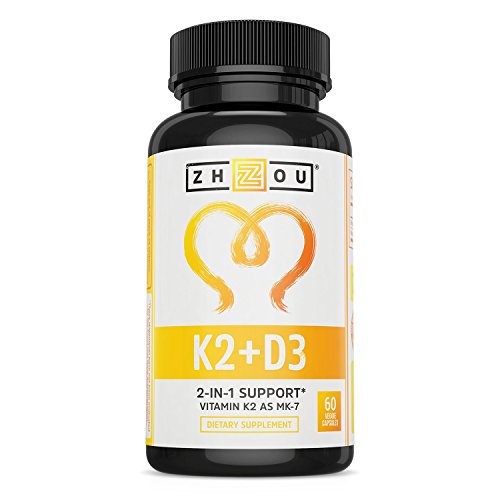 Read more about the article Vitamin K2 (MK7) with D3 Supplement – Vitamin D & K Complex – Bone and Heart Health Formula – 5000 IU Vitamin D3 & 90 mcg Vitamin K2 MK-7 – 60 Small & Easy to Swallow Vegetable Capsules