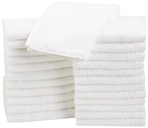 Read more about the article AmazonBasics Cotton Washcloths, 24 – Pack, White