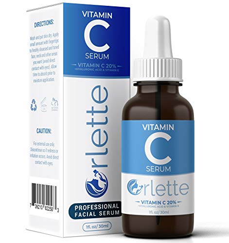 Read more about the article Orlette Vitamin C Serum For Face – With Hyaluronic Acid & Vit E – Skin Treatment Formula – Natural Anti Aging Moisturizer, Facial Acne Removal – Wrinkles, Dark Circles, Scar, Pore Minimizer, Reducer