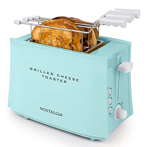 You are currently viewing Nostalgia TCS2AQ Grilled Cheese Easy-Clean Toaster Baskets and Adjustable Toasting Dial, Aqua