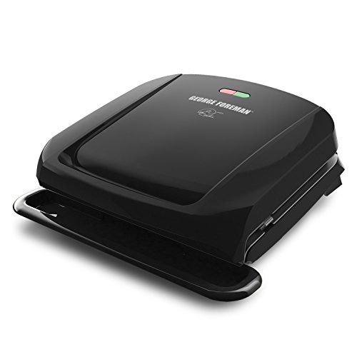 Read more about the article George Foreman 4-Serving Removable Plate Grill and Panini Press, Black, GRP1060B