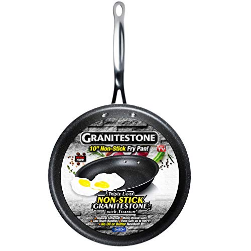 Read more about the article GRANITESTONE Non-Stick, No-warp, Mineral-enforced Frying Pans PFOA-Free As Seen On TV (10-inch)