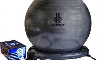 Read more about the article Dub Fitness,1500 lbs, Strength Exercise Stability Ball w Pump Home Gym Fitness 65 centimeters,  Balance Ball With Stability Base, Resistance Bands, Ideal for Chair, Physio, Yoga, Pilates Men and Women