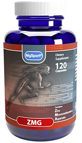You are currently viewing MgSport Muscle Recovery Zinc and Magnesium Supplement, ZMAgnesium 120 Capsules Zinc Methionine & Aspartate with Vitamins B6, E and Folic Acid