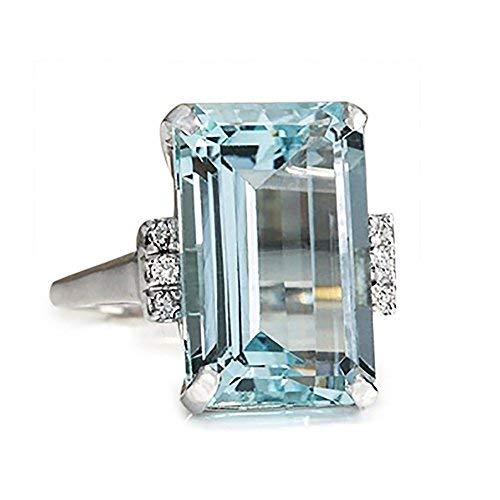 Read more about the article Goddesslili Classic Sky Blue Aquamarine Rings for Women Girlfriend Vintage Wedding Engagement Anniversary Simple Jewelry Gift Under 5 Dollars (8)