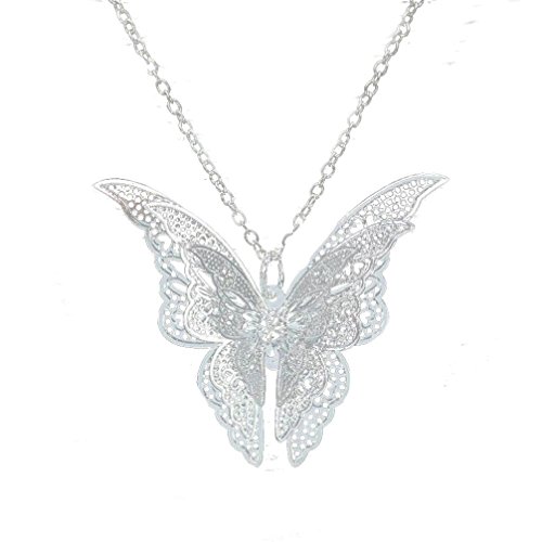You are currently viewing Usstore Women Pendant Lovely Silver Butterfly Pendant Chain Necklace Alloy Jewelry Gift