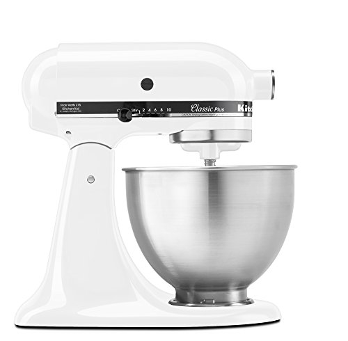 You are currently viewing KitchenAid KSM75WH Classic Plus Series 4.5-Quart Tilt-Head Stand Mixer, White