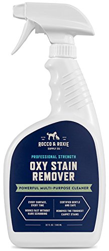 Read more about the article Rocco & Roxie Oxy Stain Remover – Oxygen Powered Spot Carpet Cleaner – Professional Strength Cleaning Supplies – Pet Stains Disappear – Quickly Remove Upholstery or Laundry Stains – 32 Oz.