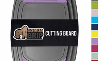 Read more about the article GORILLA GRIP Original Oversized Cutting Board, 3 Piece, BPA Free, Juice Grooves, Larger Thicker Boards, Easy Grip Handle, Dishwasher Safe, Non Porous, X Large, Kitchen, Set of 3, Purple Gray