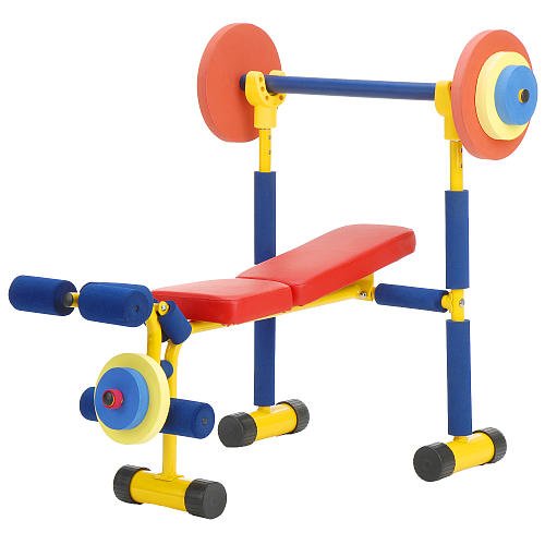 Read more about the article Redmon Fun and Fitness Exercise Equipment for Kids – Weight Bench Set