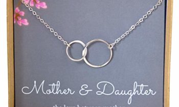 Read more about the article EFYTAL Mother Daughter Necklace – Sterling Silver Two Interlocking Infinity Double Circles, Mothers Day Jewelry Birthday Gift