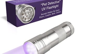 Read more about the article Pet Detective Best UV Flashlight LED Ultraviolet Black Light Reveals Hidden Dog and Cat Urine Stains the light is Solid, Powerful Yet Small