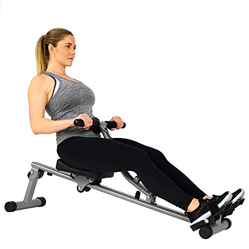 Read more about the article Sunny Health & Fitness SF-RW1205 12 Adjustable Resistance Rowing Machine Rower w/Digital Monitor