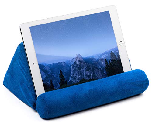 You are currently viewing iPad Tablet Pillow Holder for Lap – Pillow for Tablet or iPad – Universal Phone and Tablet Holder for Bed Can Be Used also on Floor, Desk, Chair, Couch – Blue Color