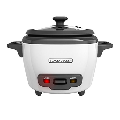 You are currently viewing BLACK+DECKER 3-Cup Cooked/1.5-Cup Uncooked Rice Cooker, Single-Serve, White, RC503