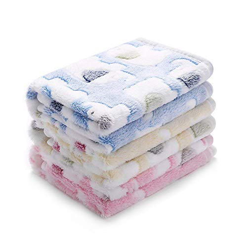 You are currently viewing luciphia Blankets Super Soft Fluffy Premium Fleece Pet Blanket Flannel Throw for Dog Puppy Cat (Small(2316″)-3 Blankets, Elephant)