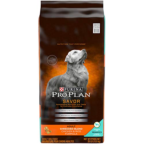 Read more about the article Purina Pro Plan With Probiotics Dry Dog Food; SAVOR Shredded Blend Chicken & Rice Formula – 35 lb. Bag