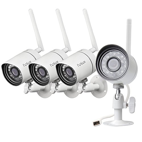 Read more about the article Funlux 720p HD Outdoor Wireless Home Security Camera Surveillance Video Cameras System (4 Pack)