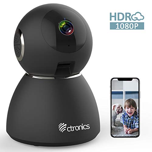 Read more about the article 25fps 1080P HDR WiFi Security Camera Indoor, Ctronics IP Security Camera with Upgraded Night Vision, Motion & Sound Detection, Two-Way Audio, 355°Angle for Baby, Pet, Home Surveillance