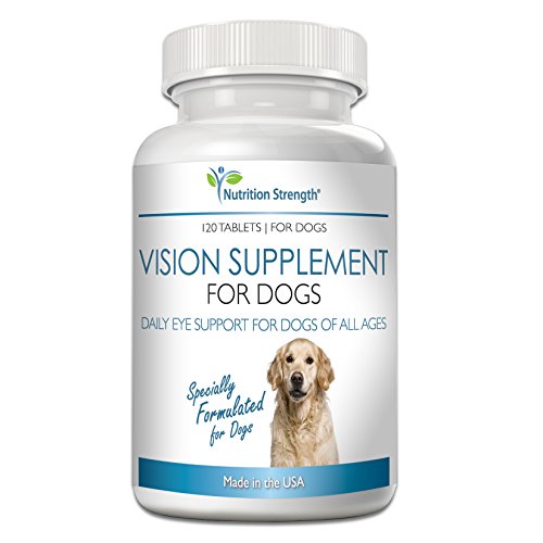 You are currently viewing Nutrition Strength Eye Care for Dogs Daily Vision Supplement with Lutein, Zeaxanthin, Astaxanthin, CoQ10, Bilberry Antioxidants, Vitamin C, Vitamin E Support for Dog Eye Problems, 120 Chewable Tablets