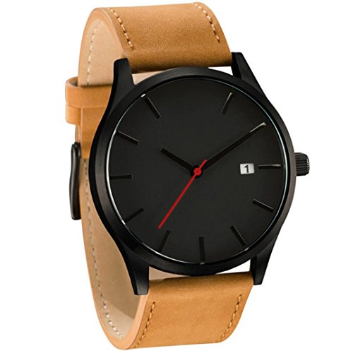 Read more about the article Dressin Men’s Analog Quartz Watches,Classic Popular Low-Key Minimalist connotation Leather Watch,Sport and Business With Simple Design Wrist Watch (Black-2)