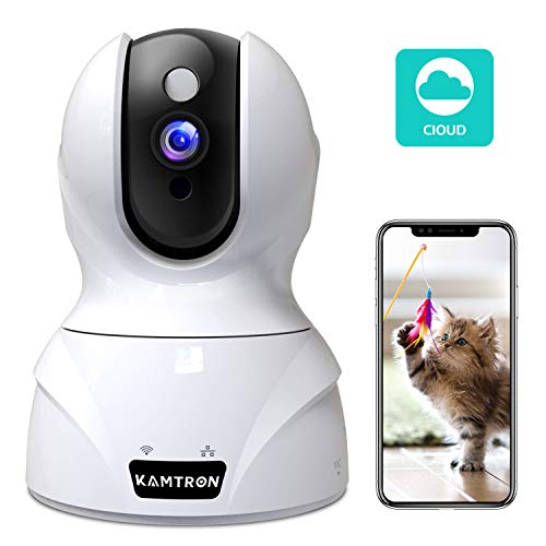 Read more about the article Wireless Security Camera,KAMTRON HD WiFi Security Surveillance IP Camera Home Monitor with Motion Detection Two-Way Audio Night Vision,White